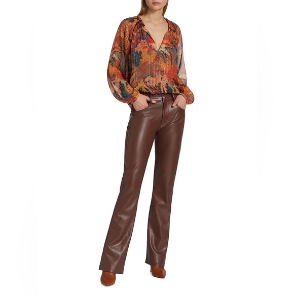 A.L.C. Dana silk blend multicolor top NWT 4 - Picture 6 of 6